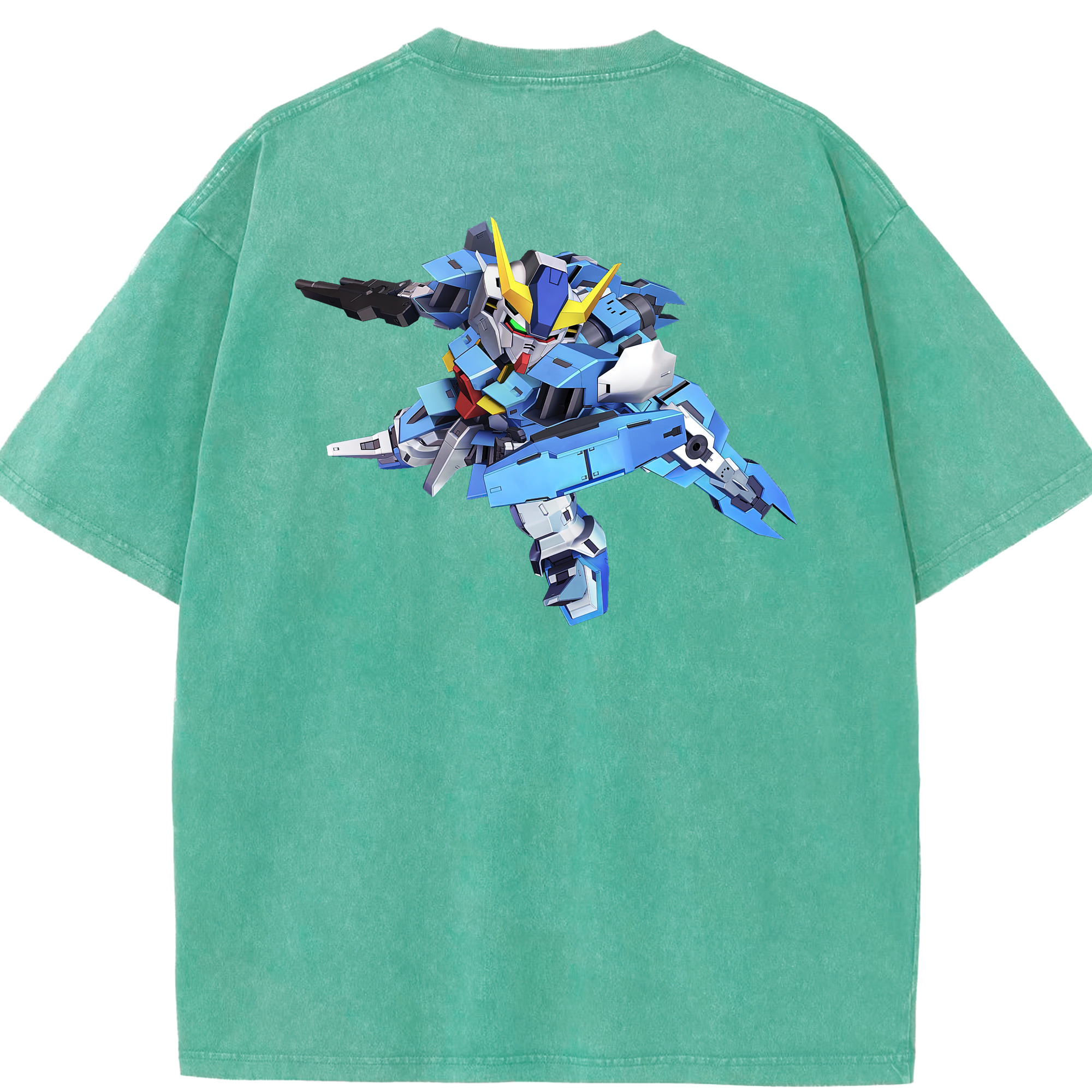 （画像用） 機動戦士ガンダム Mobile Suit Gundam 綿100% ヴィンテージ風 半袖Tシャツ（背面プリント）